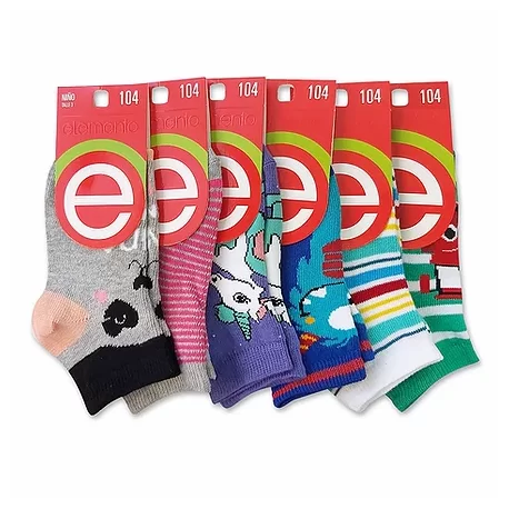 Soquete estampado de niños